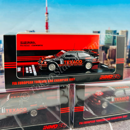 INNO64 1/64 FORD SIERRA RS500 COSWORTH #1 "TEXACO"  FIA European Touring Car Championship 1988  K. Ludwig / S. Soper IN64-RS500-TEX