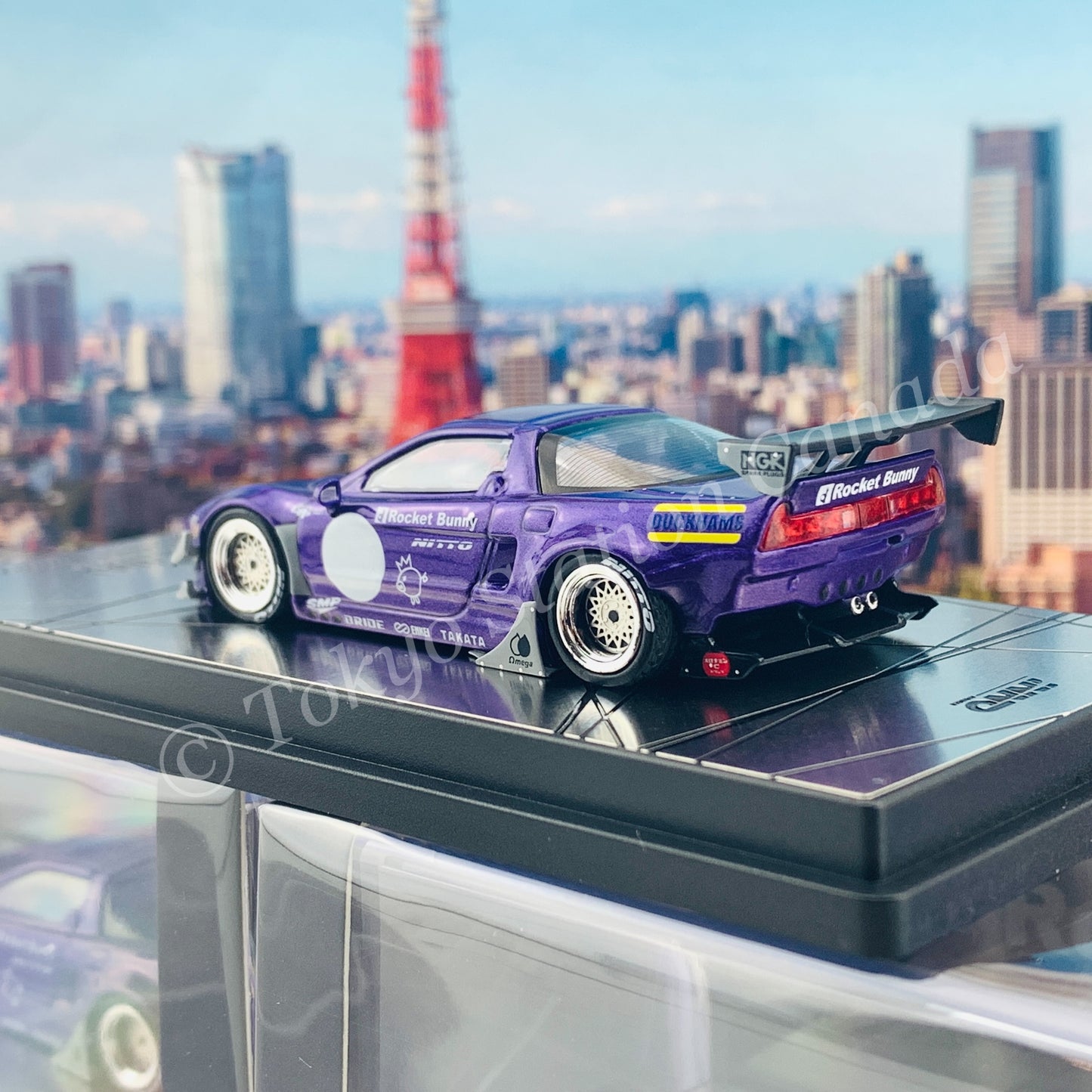 INNO64 1/64 NSX (NA) ROCKET BUNNY V2 AERO Metallic Purple IN64-NSXP-MP