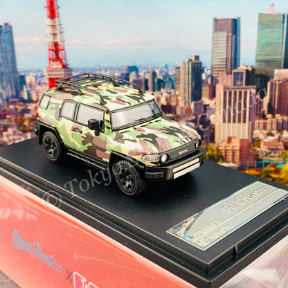 Stance Hunters x Model 1 1/64 Toyota FJ Crusier XJ10 Camouflage Green LHD C33196