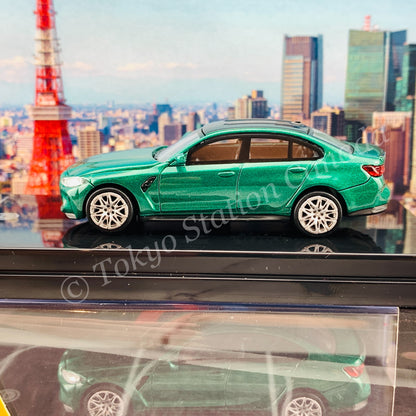 PARA64 1/64 BMW M3 G80 Isle of Man Green LHD PA-55201