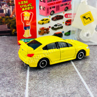 TAKARA TOMY A.R.T.S TOMICA Sign Set #2 - SUBARU WRX STI Type S with a road sign stand