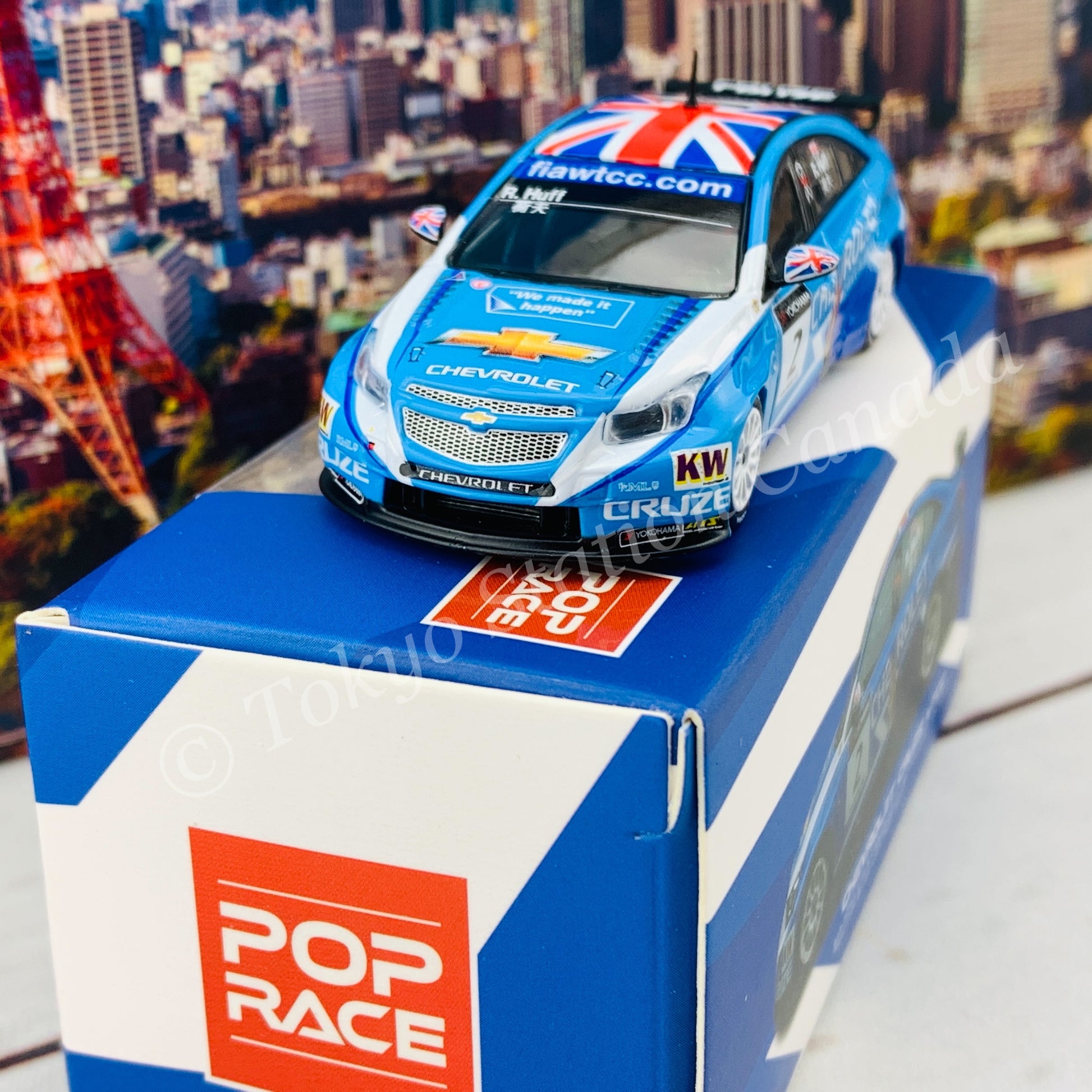 POP RACE 1/64 Chevrolet Cruze WTCC No.2 FIA WTCC 2011 Rob Huff PR64-CRUZE-11MWTCC025
