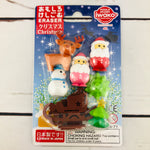 Iwako Japanese Eraser Set - Christmas Set ER-BRI047 Made in Japan