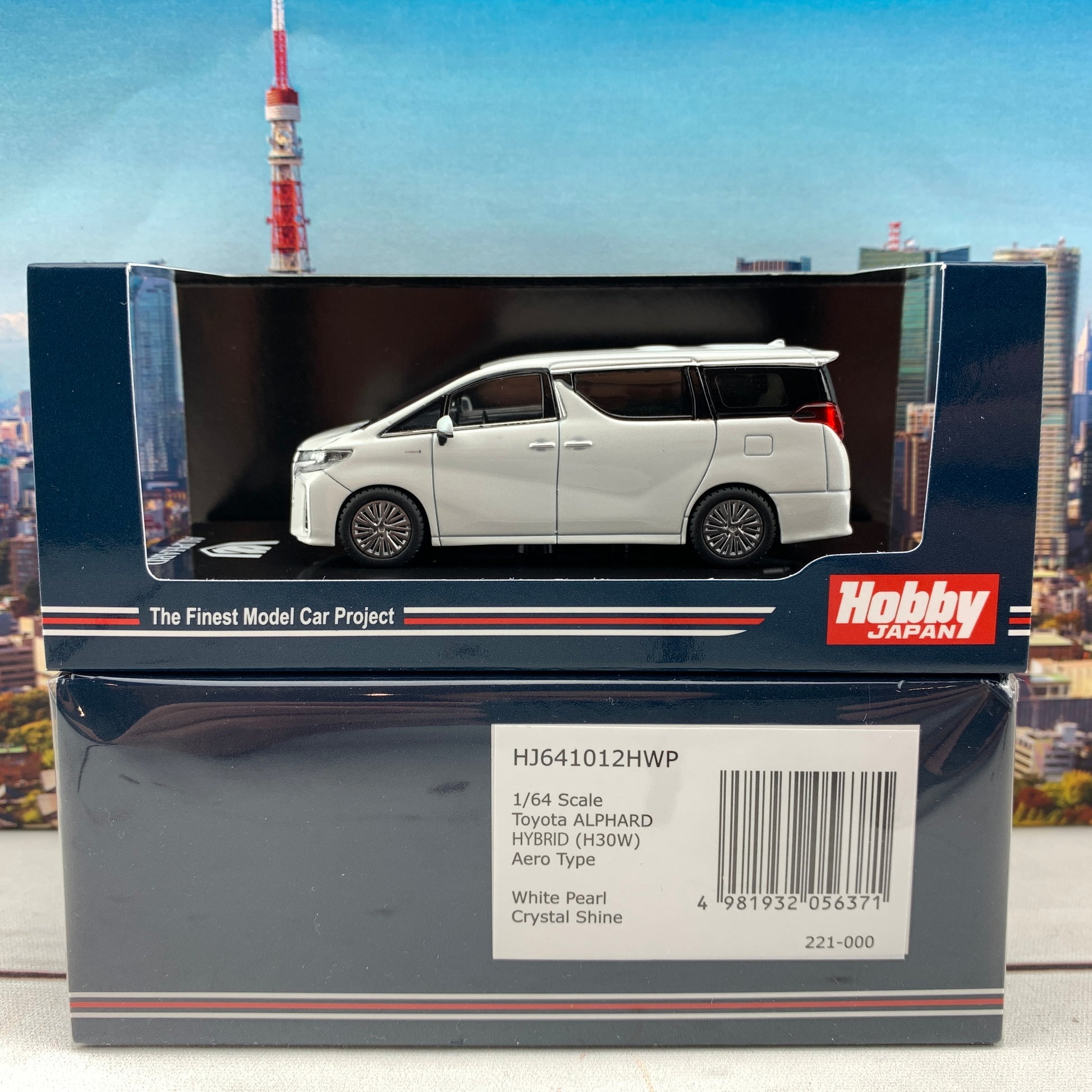 HOBBY JAPAN 1/64 Toyota ALPHARD HYBRID (H30W) AERO TYPE White Pearl HJ641012HWP