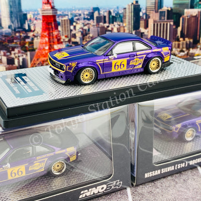 INNO64 1/64 NISSAN SILVIA S14 ROCKET BUNNY BOSS AERO Metallic Purple IN64-S14B-MP