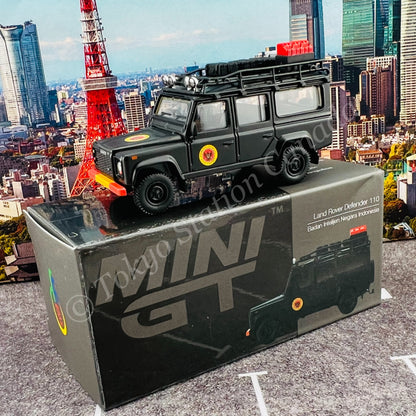 MINI GT 1/64 Land Rover Defender 110 Badan Intelijen Negara Indonesia - EMS Exclusive RHD MGT00158-R