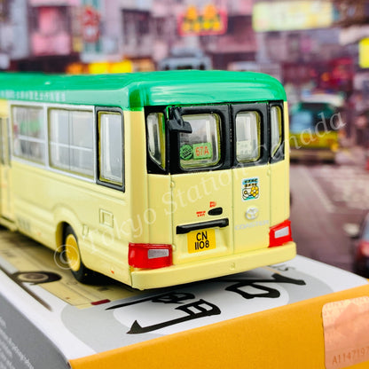 TINY 微影 180 Toyota Coaster Green Minibus 19 Seats (Shek Mun 67A 石門) ATC65035