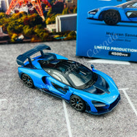 MINI GT x TARMAC WORKS Shmee 150 Collection 1/64 McLaren Senna Cerulean Blue MGT00272-R