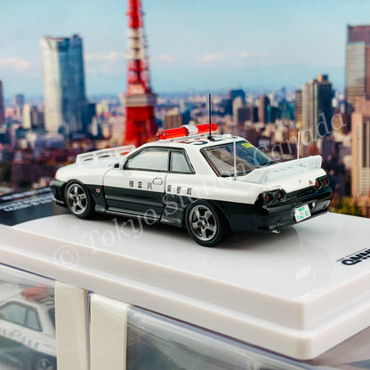 INNO64 1/64 NISSAN SKYLINE GT-R (R32) KANAGAWA-KENKEI Japanese Police car IN64-R32-JPPC