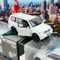 BM CREATIONS JUNIOR 1/64 Mitsubishi Pajero 3rd Generation 2003 WHITE LHD 64B0039