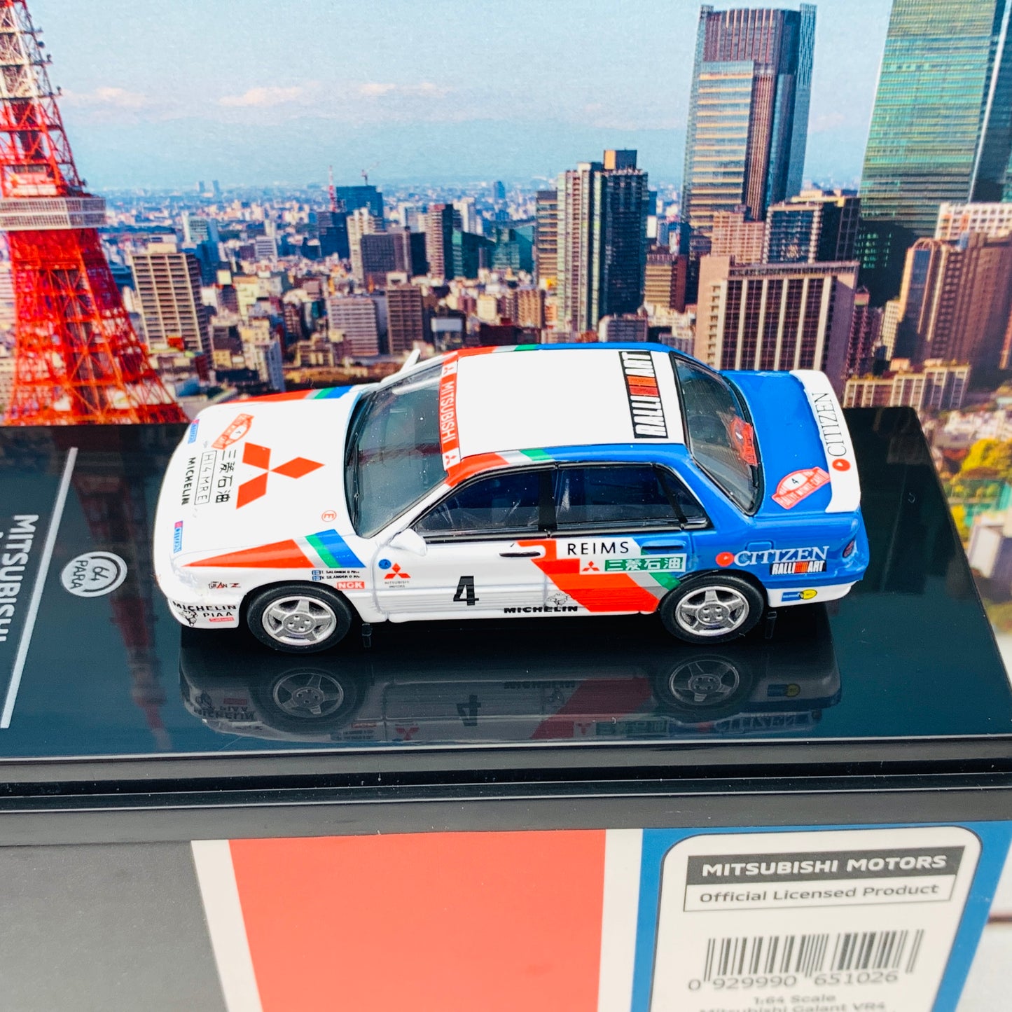 PARA64 1/64 Mitsubishi Galant VR4 Monte Carlo Rally 1991 #4 PA-65102