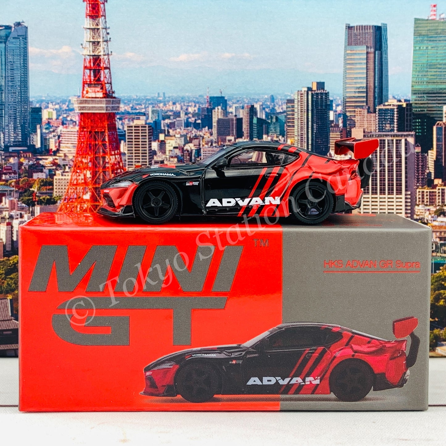 MINI GT 1/64 HKS Toyota GR Supra ADVAN 2020 Tokyo Auto Salon RHD MGT00206-R