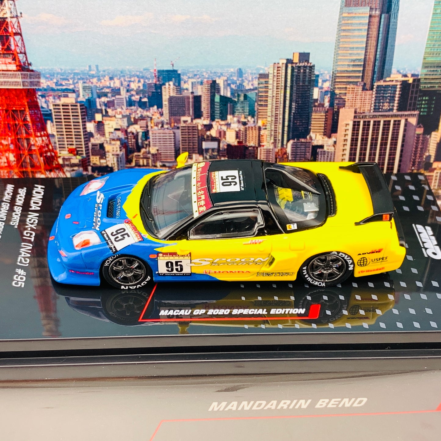 INNO64 1/64 MACAU GP 2020 COLLECTION HONDA NSX GT (NA2) #95 "SPOON SPORTS" Macau Grand Prix 2009 IN64-NSXGT-MGP20SP