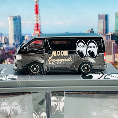 Tarmac Works 1/64 COLLAB64 Toyota Hiace Widebody Mooneyes T64-038-ME2