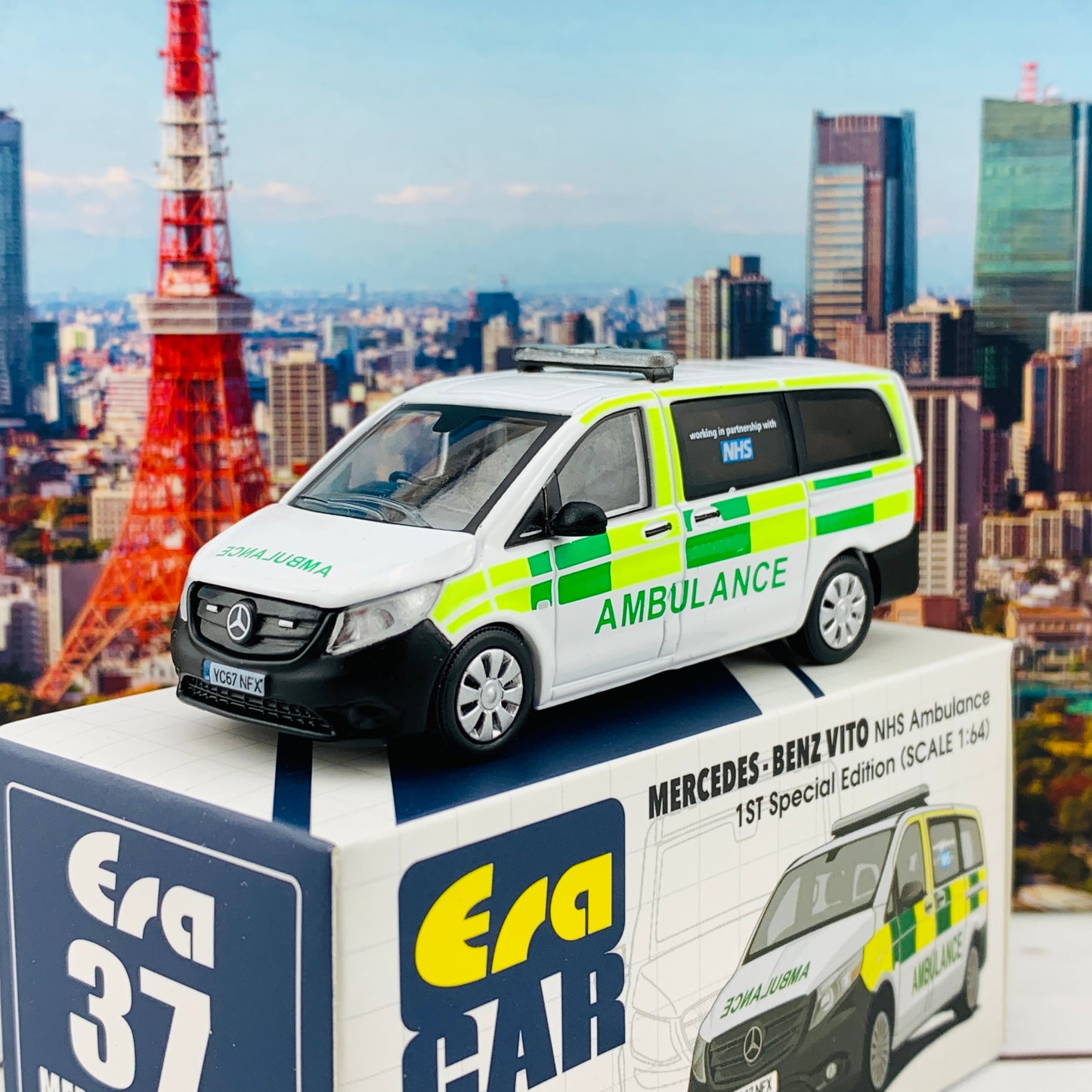 ERA CAR 37 1/64 Mercedes-Benz Vito - NHS Ambulance . 1ST Special Edition MB20VITRF37