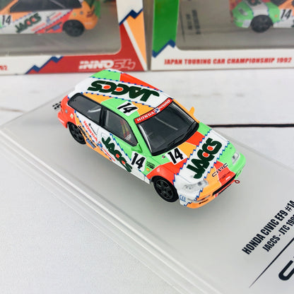 INNO64 HONDA CIVIC EF9 GR.A #14 "JACCS" JTC 1992 IN64-EF9-JAC92