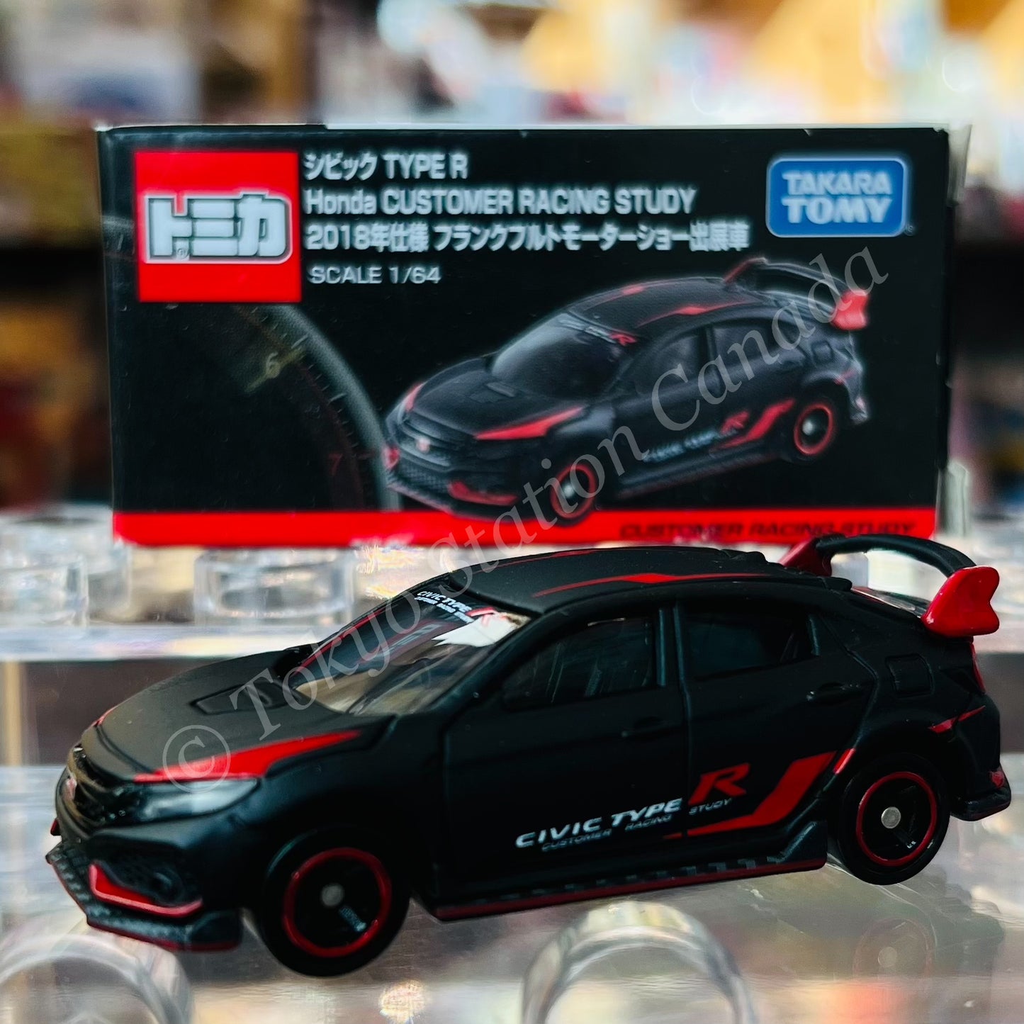 TOMICA Civic Type R Honda Customer Racing Study 2018 Version Frankfurt Motor Show Exhibit Car