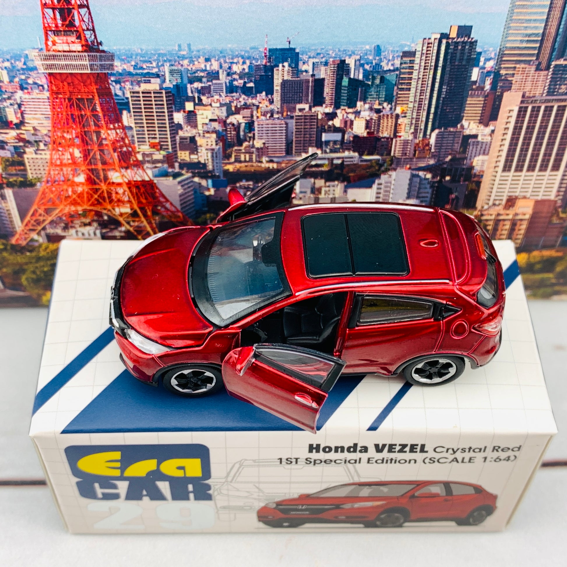 ERA CAR 29 1/64 Honda VEZEL Crystal Red 1ST Special Edition HA20VERF29