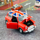 Tiny City 153 Mini Cooper Red with Union Jack Roof & White Bonnet Stripes (RHD) ATC64542