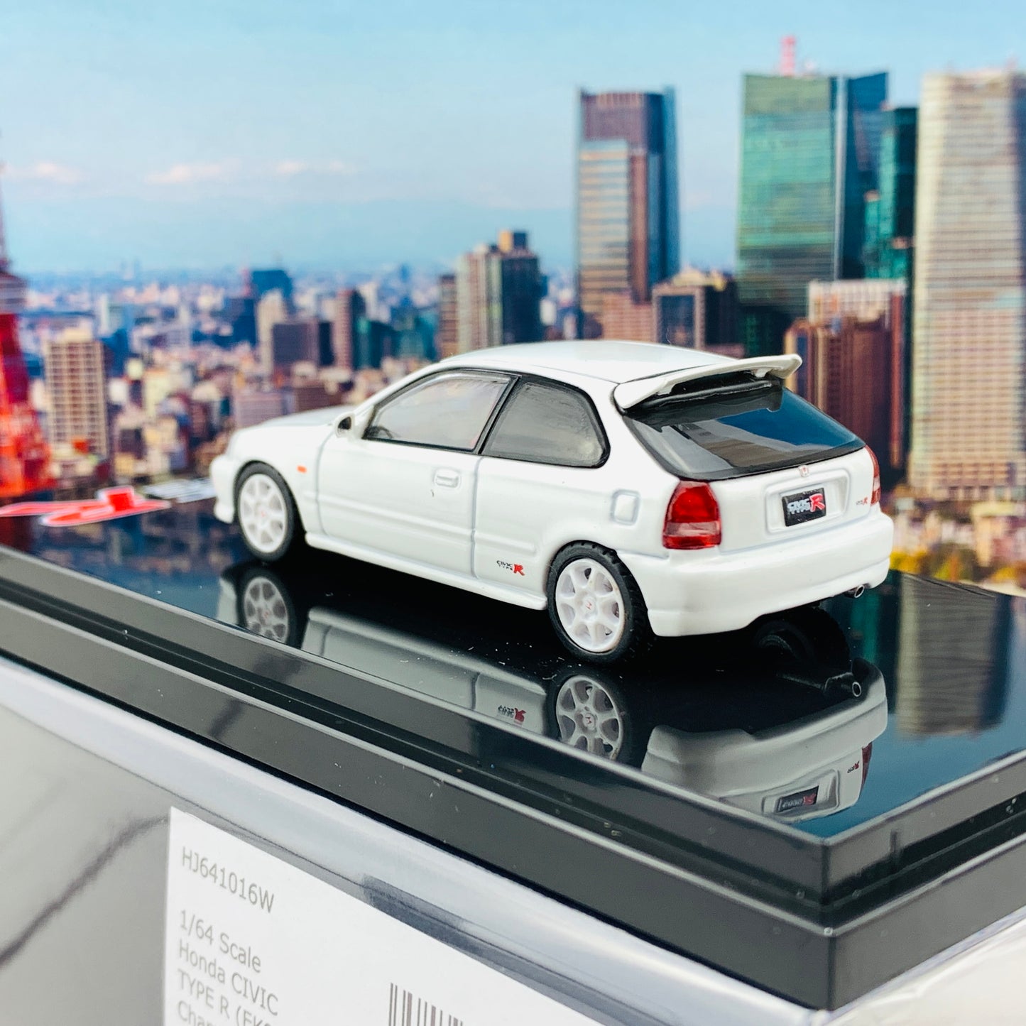 HOBBY JAPAN 1/64 Honda Civic TYPE R EK9 2000 CHAMPIONSHIP WHITE HJ641016W