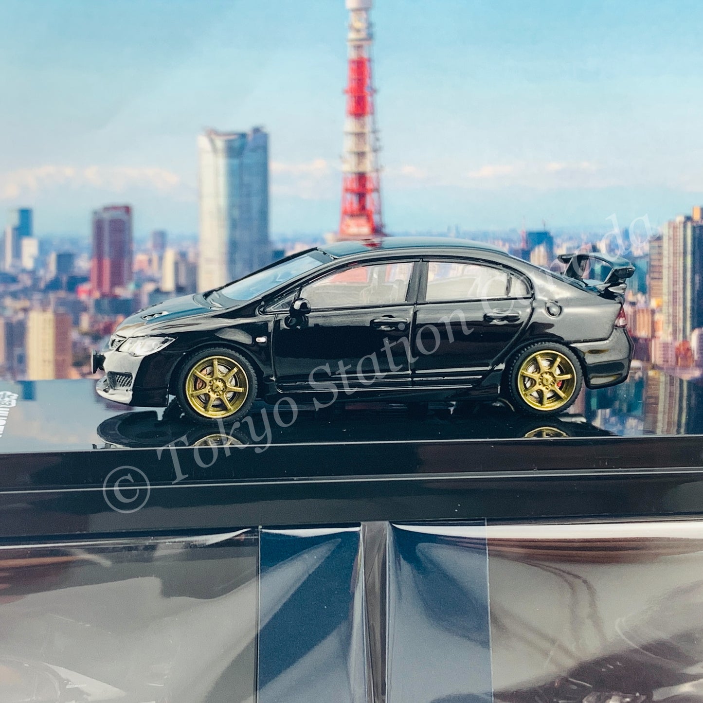 HOBBY JAPAN 1/64 Mugen Civic TYPE R (FD2) Crystal Black HJ641003MBK