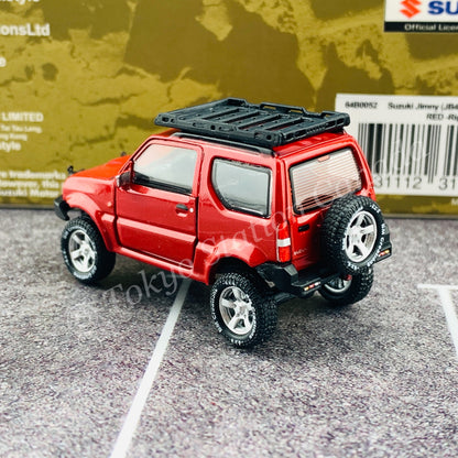 BM CREATIONS JUNIOR 1/64 Suzuki Jimny JB43 RED RHD (With Offroad Package) 64B0052