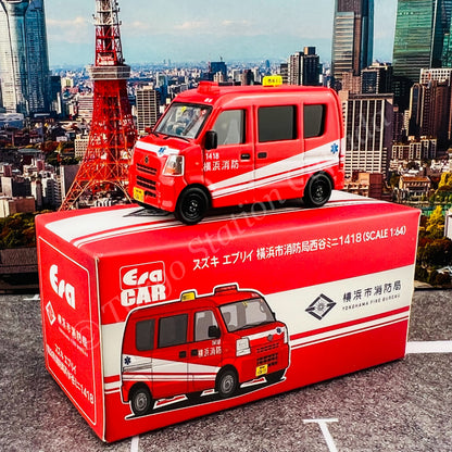 ERA CAR 1/64 Suzuki Every Yokohama City Fire Bureau Nishiya Mini 1418 (4897099931607)
