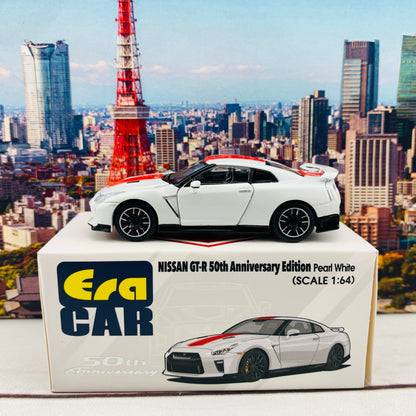ERA CAR 21 1/64 Nissan GTR 50th Anniversary Edition Pearl White NS20GTRSP26