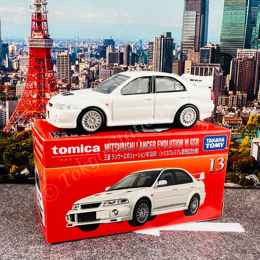 Tomica Premium 13 Mitsubishi Lancer Evolution VI GSR "Commemorative Specification"