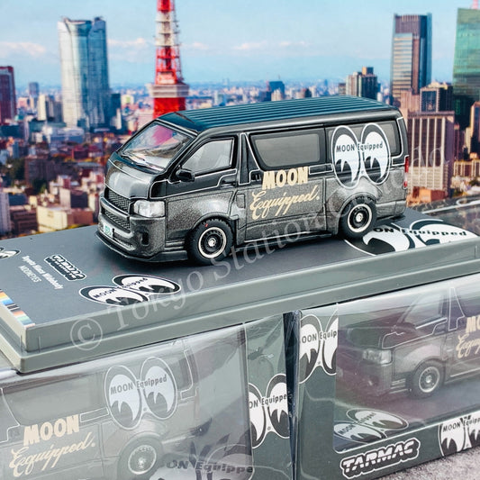 Tarmac Works 1/64 COLLAB64 Toyota Hiace Widebody Mooneyes T64-038-ME2