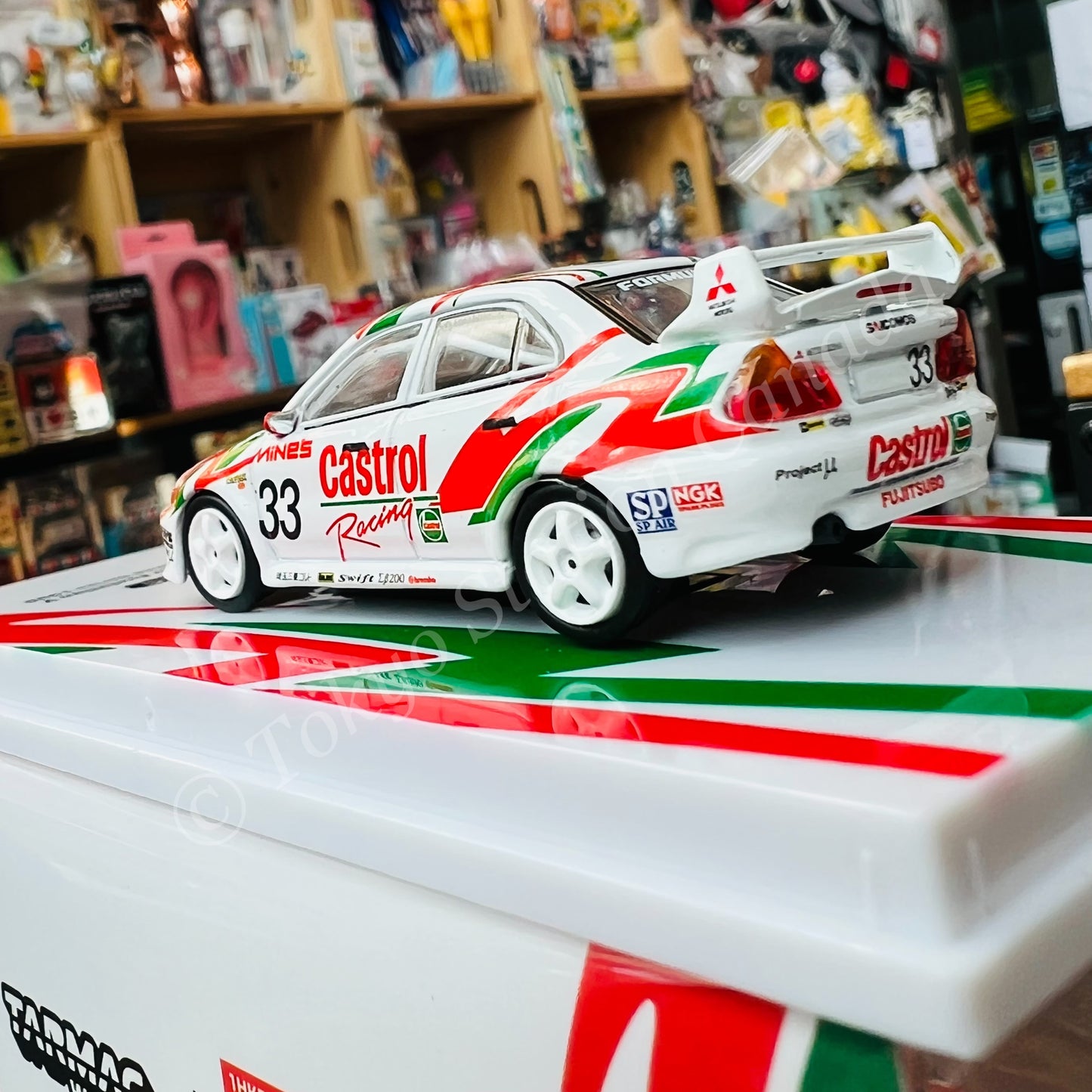 TARMAC WORKS 1/64 HOBBY64 Mitsubishi Lancer Evolution V Super N1 Endurance Series 1998 村松康生 / 三好正己 T64-012-98ST33