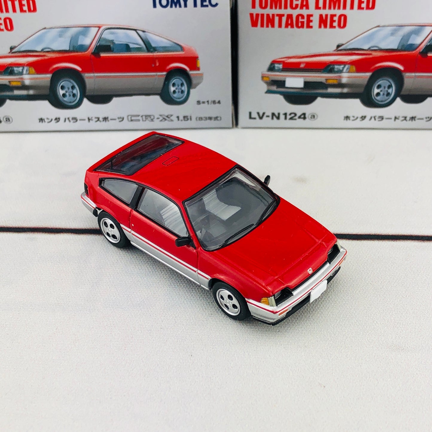 Tomica Limited Vintage Honda Ballade Sports CRX 1.5i RED LV-N124a