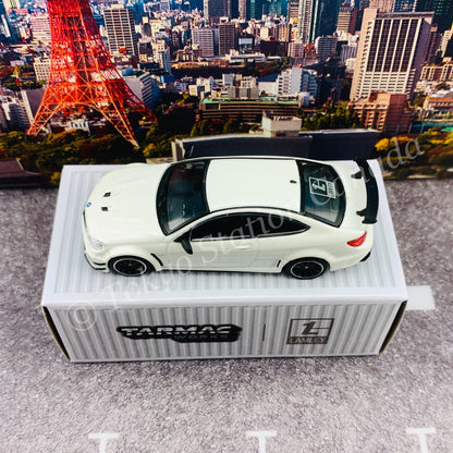 TARMAC WORKS x Lamley 1/64 GLOBAL64 SPECIAL EDITION Mercedes-Benz C63 AMG Coupé Black Series White Metallic T64G-009-DW