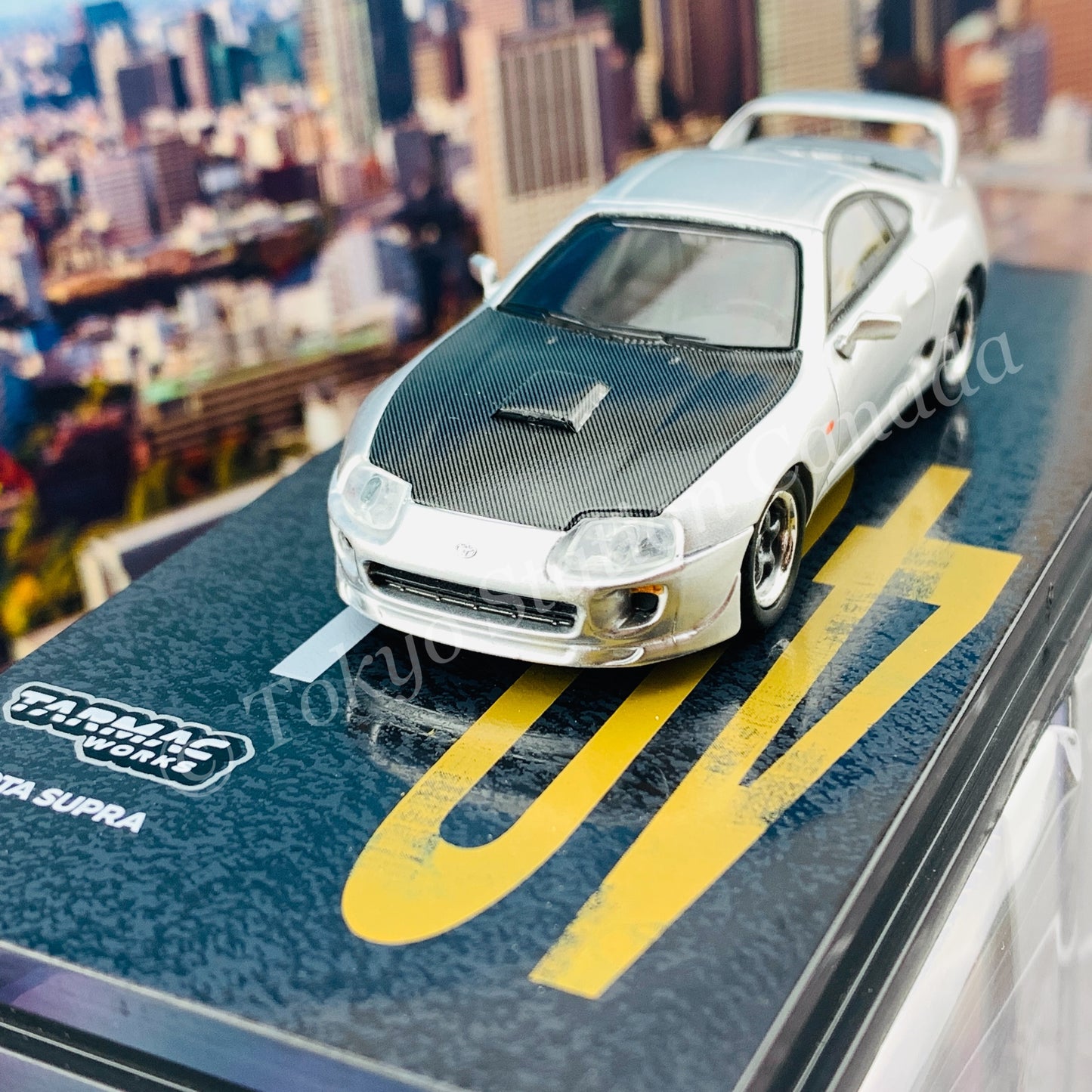 TARMAC WORKS 1/64 HOBBY64 Toyota Supra Silver Limited to 1248pcs T64-011-SG