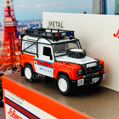 Schuco 1/64 Land Rover Defender Hong Kong Police EOD Bureau (Toyeast Limited Edition) 452020400