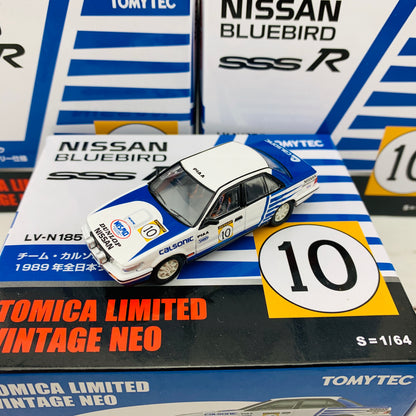Tomytec Tomica Limited Vintage Neo 1/64 Nissan Bluebird SSS-R Calsonic #10 1989 LV-N185d