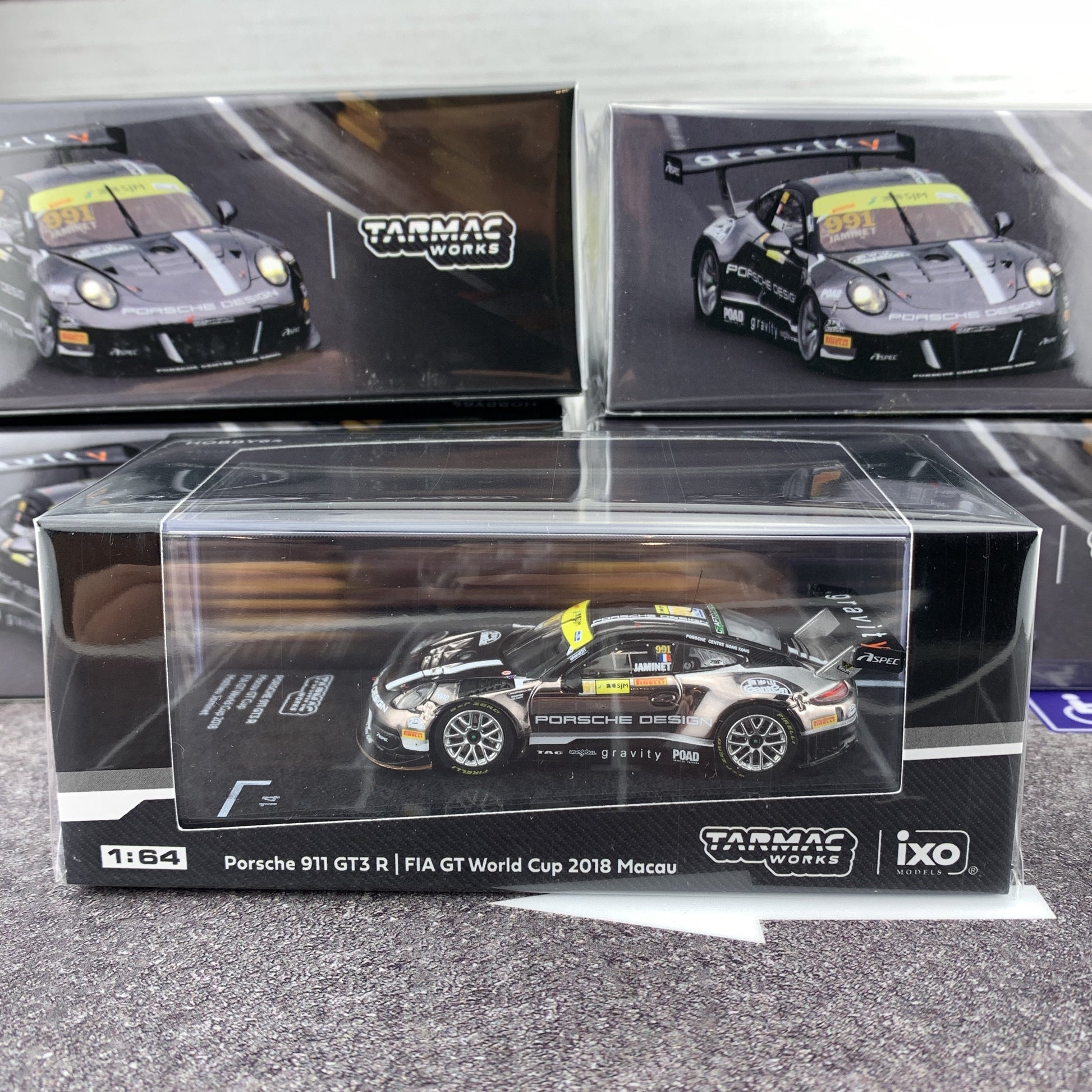 Tarmac Works 1/64 Porsche 911 GT3 R Macau GT Cup - FIA GT World Cup 2018  Mathieu Jaminet T64-032-18MGP991