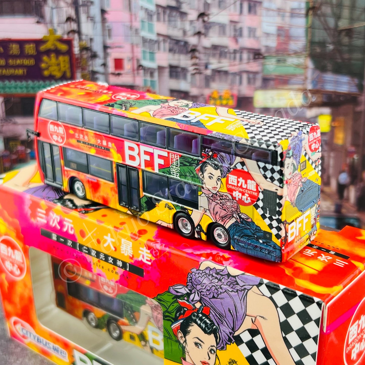 Model 1 1/120 Citybus ADL ENVIRO500 MMC 12m (Dragon Centre 西九龍中心) S33601 - 8465 TA1636 @ 經深水埗 102 (閨蜜)