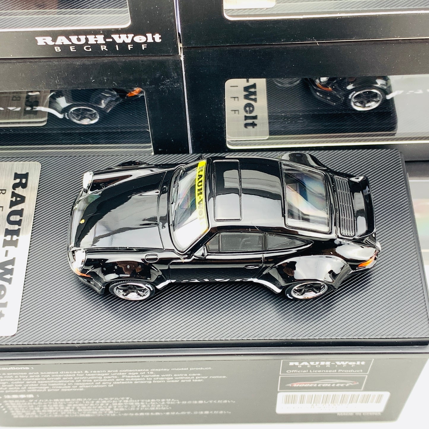 MODEL COLLECT 1/64 Porsche RWB 930 Ducktail Wing Black MC640002F