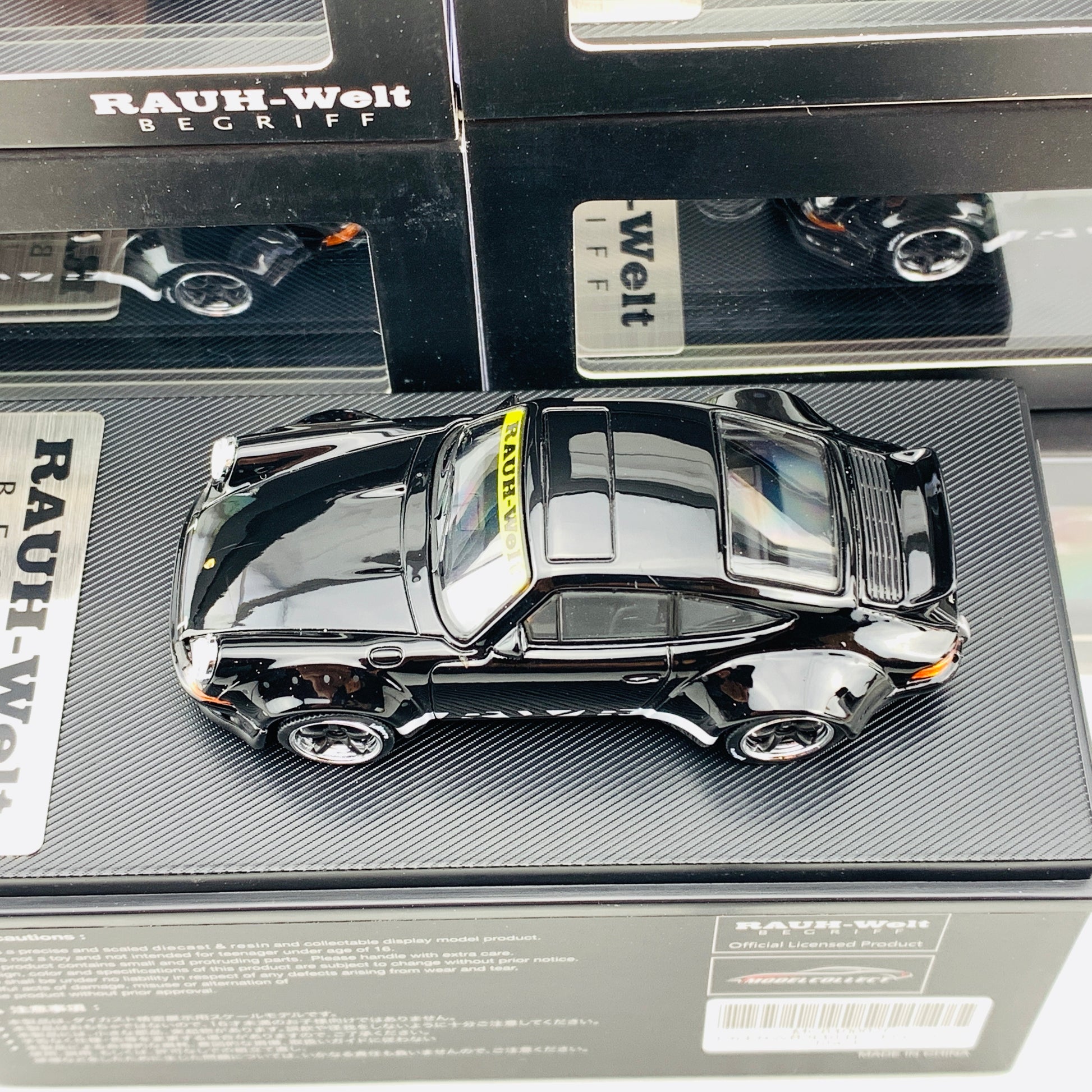 MODEL COLLECT 1/64 Porsche RWB 930 Ducktail Wing Black MC640002F