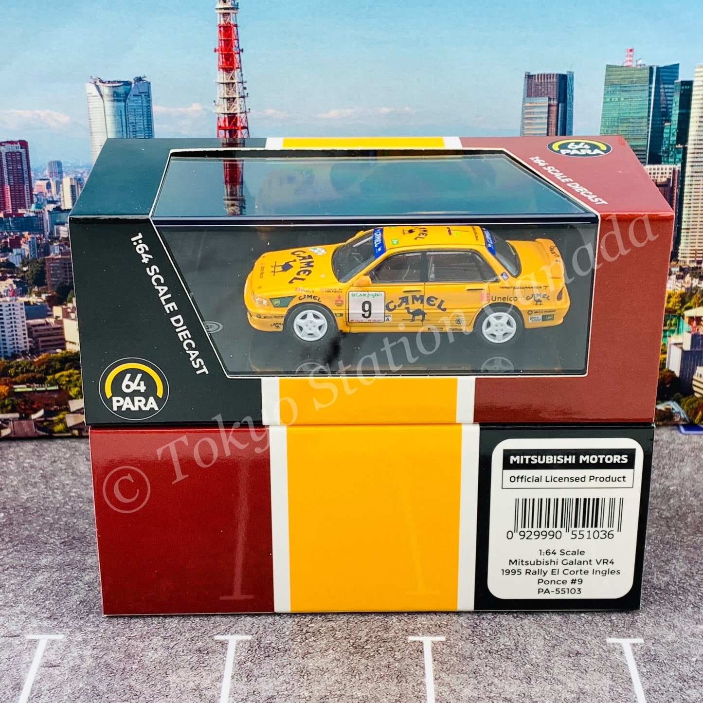 PARA64 1/64 Mitsubishi Galant VR4 1995 Rally El Corte Ingles Ponce #9 LHD PA-55103