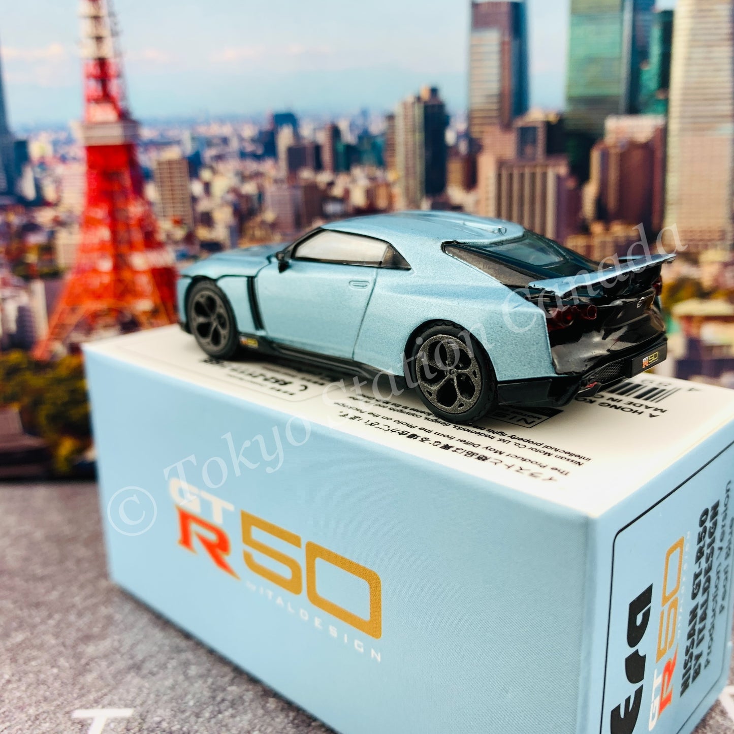 ERA CAR 1/64 SP Nissan GT-R50 By Italdesign - Production Version Pearl Blue NS21GTRSP51