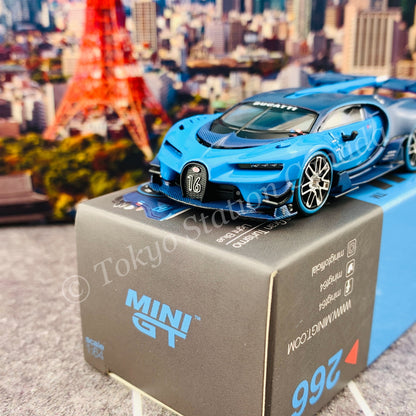 MINI GT 1/64 Bugatti Vision Gran Turismo Blue LHD MGT00266-L