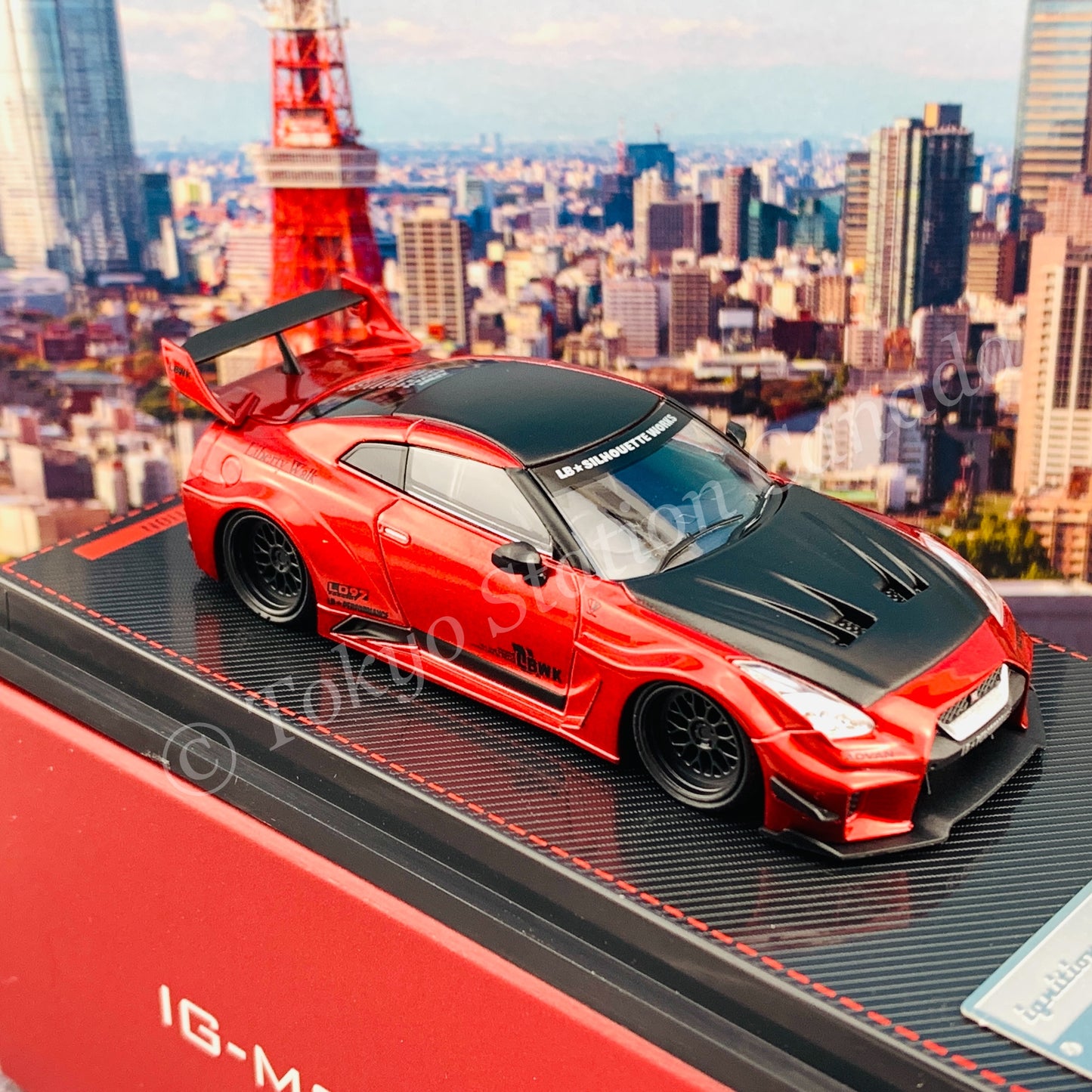 Ignition Model 1/64 LB-Silhouette WORKS GT Nissan 35GT-RR Red Metallic IG2387
