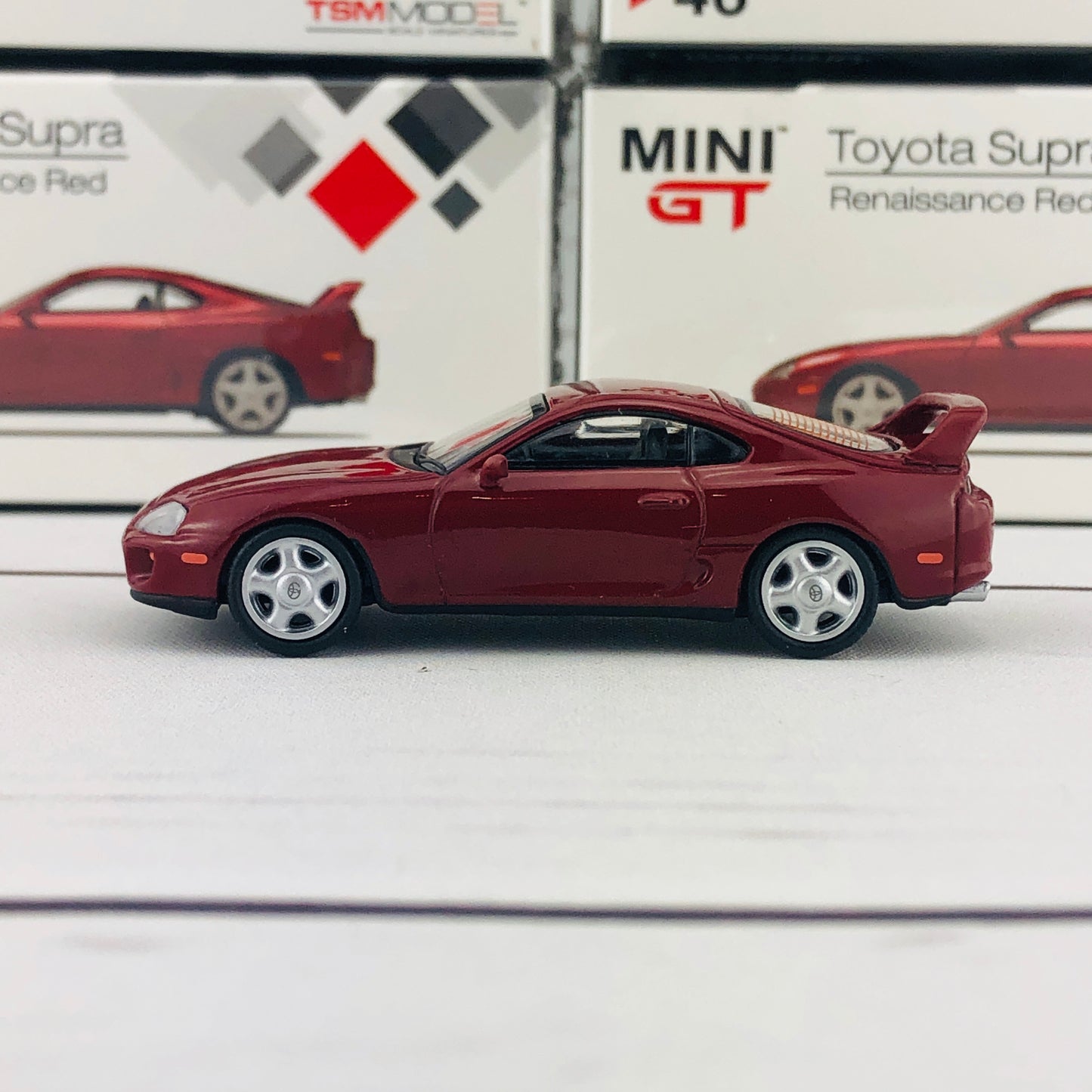 MINI GT 1/64 Toyota Supra (JZA80) Renaissance Red RHD MGT00046-R