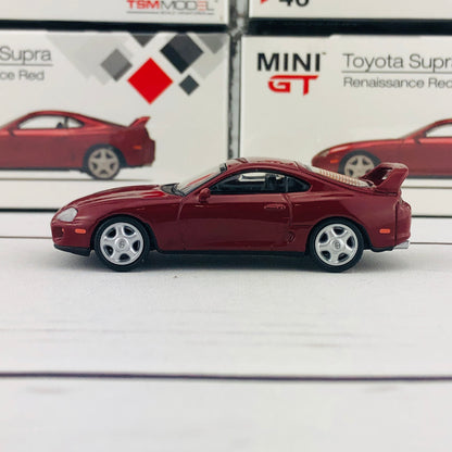 MINI GT 1/64 Toyota Supra (JZA80) Renaissance Red RHD MGT00046-R