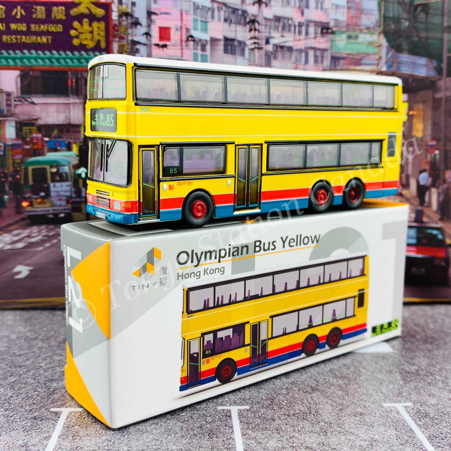 TINY 微影 L21 Olympian Bus Yellow (North Point 85 北角) ATC64891