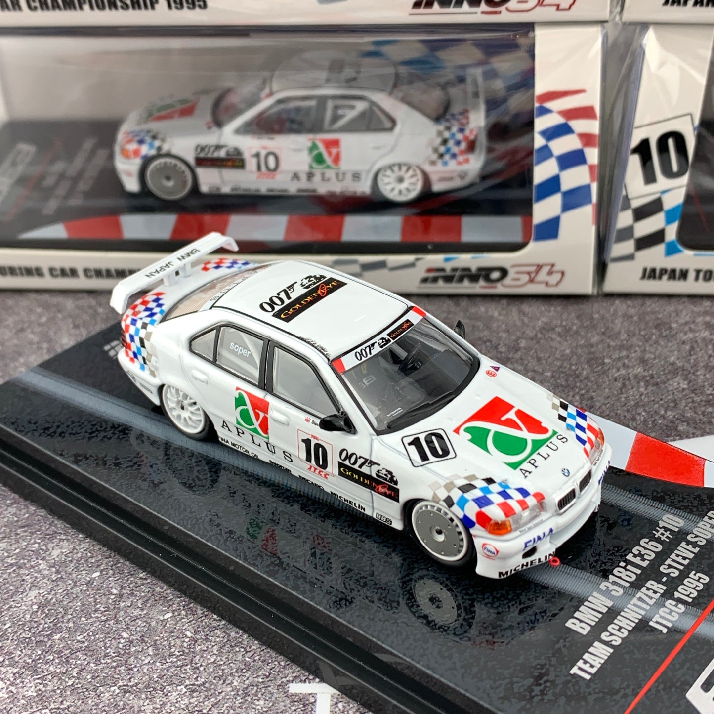 INNO64 1/64 BMW E36 318i #10 Japan Touring Car Championship 1994 "Team Schnitzer" - Steve Soper IN64-E36-10JTCC94