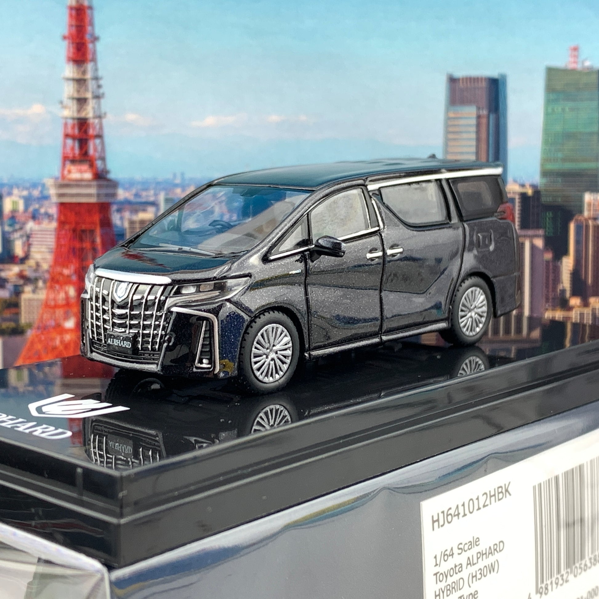 HOBBY JAPAN 1/64 Toyota ALPHARD HYBRID (H30W) AERO TYPE Sparkling Black HJ641012HBK