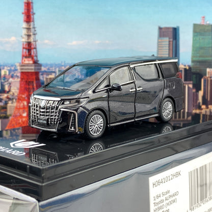 HOBBY JAPAN 1/64 Toyota ALPHARD HYBRID (H30W) AERO TYPE Sparkling Black HJ641012HBK